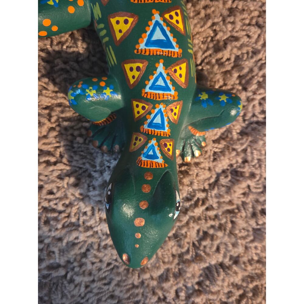 Talavera Pottery Lizard Green (Small) - Picture 5 of 7